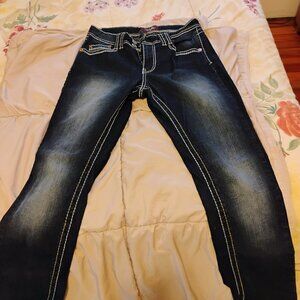 Angels Stretch Jeans/Faded Look